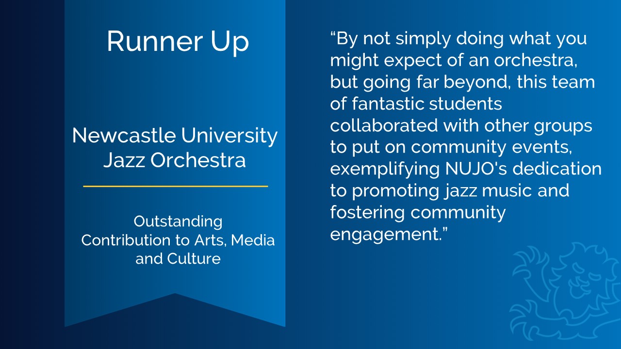 Runner up: Newcastle University Jazz Orchestra